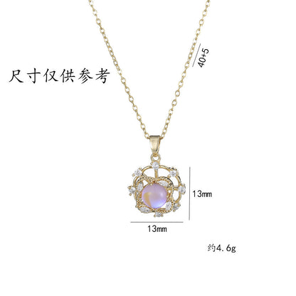 Rotating Sunflower Necklace