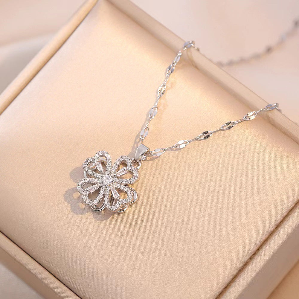 Rotating Sunflower Necklace